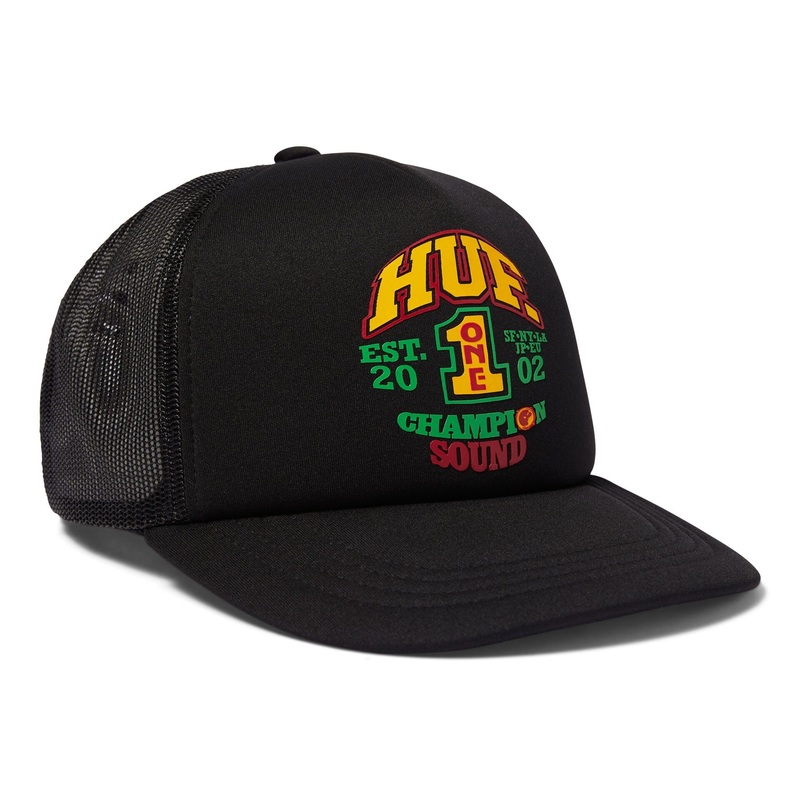 HUF Champion Sound Trucker Hat Black