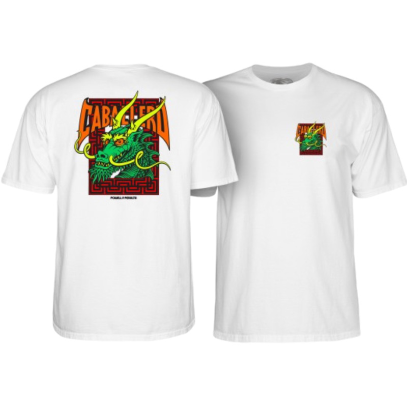 Powell Peralta Steve Caballero Street Dragon T-shirt – White S