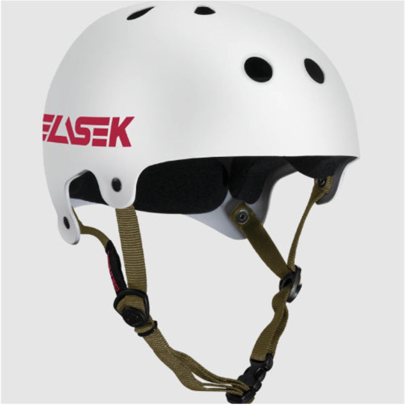 Pro-Tec Old School Skate Buck Yeah! Skate Helmet – White Large