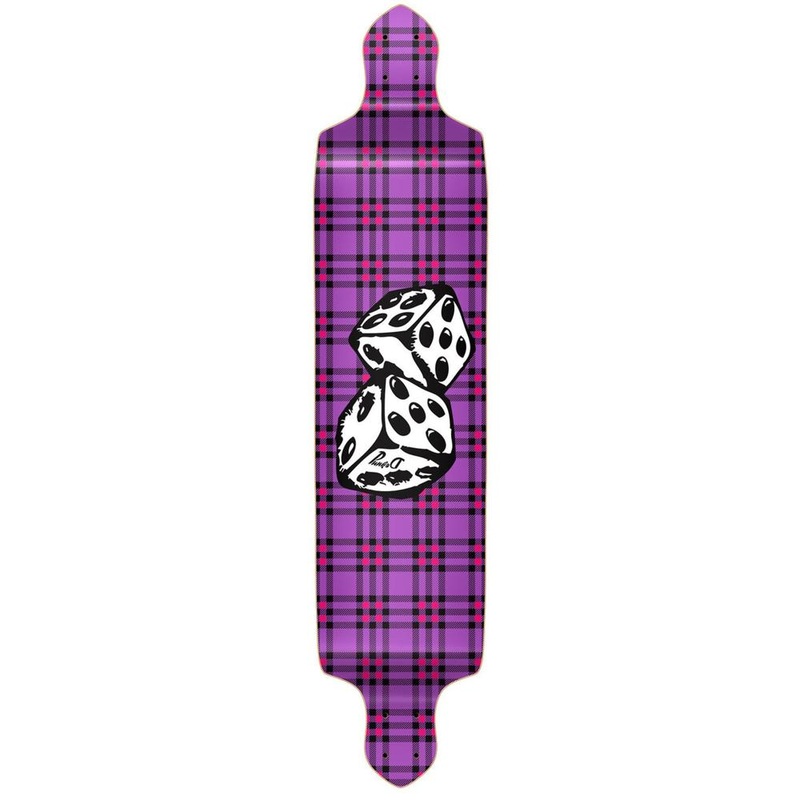 Punked Drop Down Dice Longboard Deck Deck