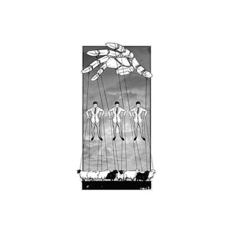 Real Overlord Sticker Black Medium
