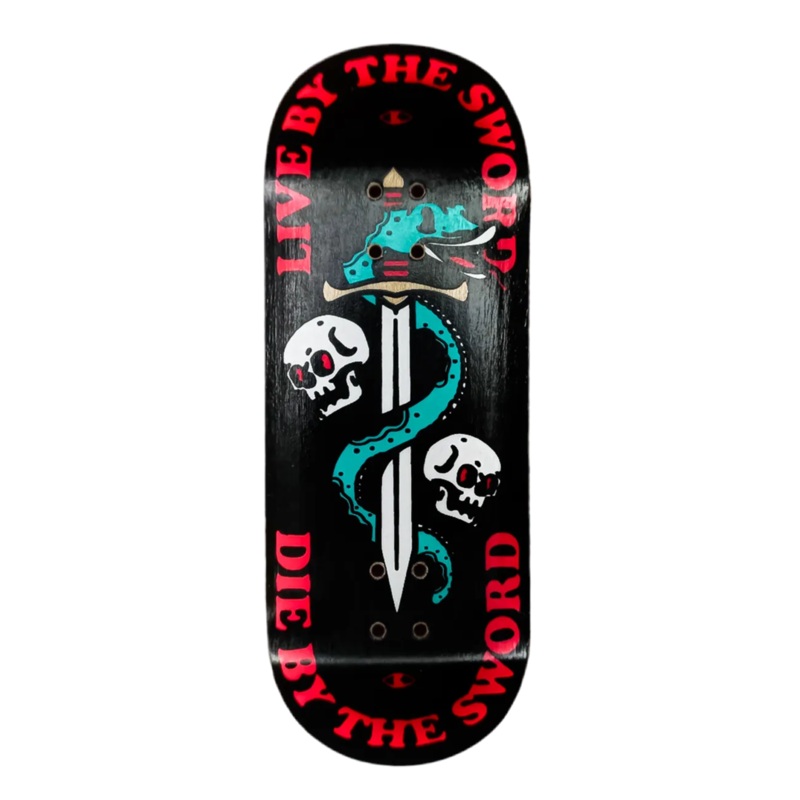 Spark High Mold Live & Die Black Fingerboard Deck 32mm Popsicle High Mold
