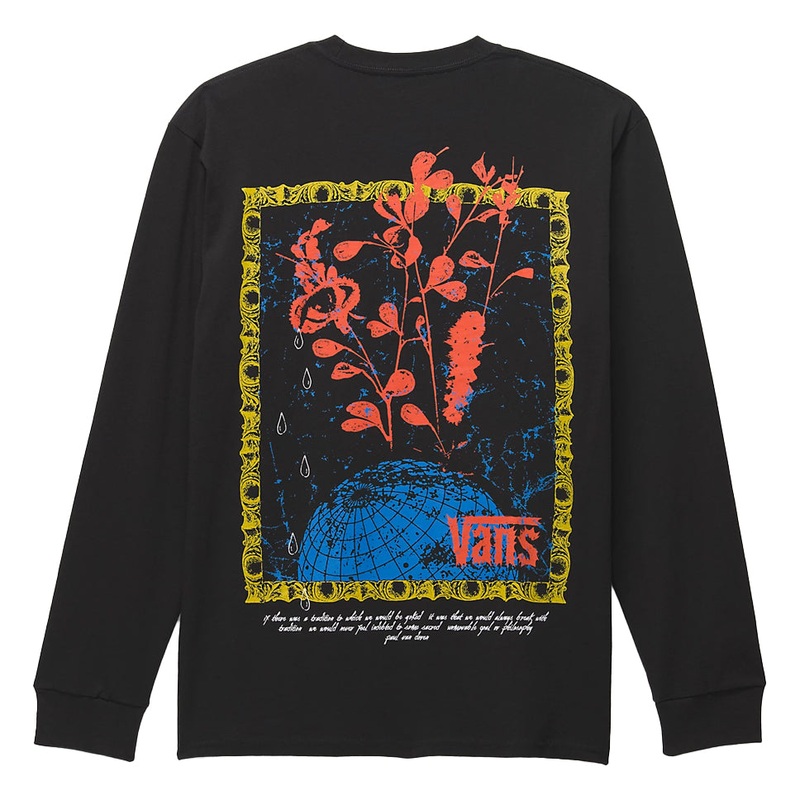 Vans Tear Mountain Long Sleeve T Shirt Black Medium