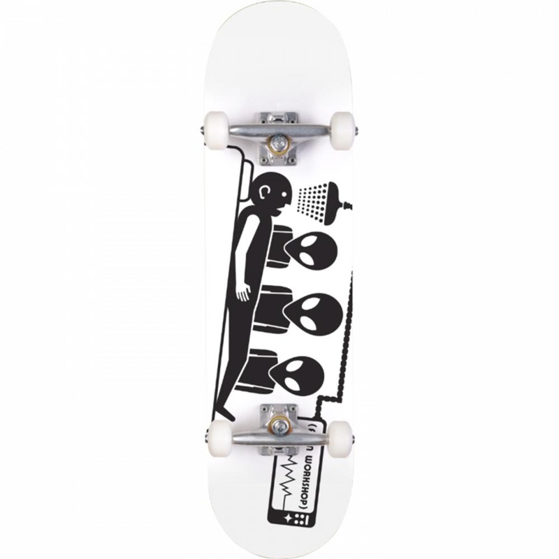 Alien Workshop Abduction White 7.7″ Skateboard Complete Complete