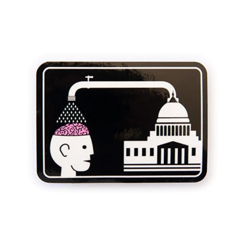 Alien Workshop Brainwash Sticker Black 3.25″