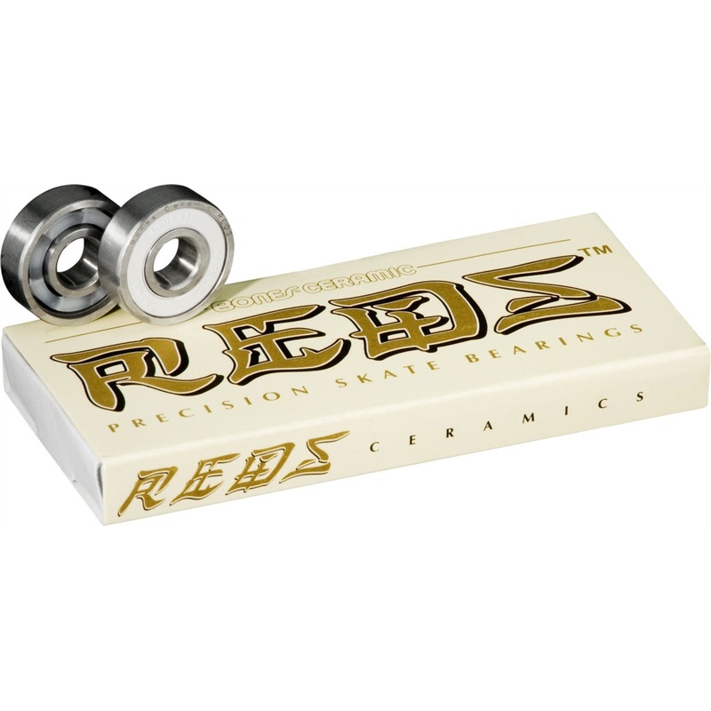 Bones Ceramic Super REDS Skateboard Bearings 8 pack