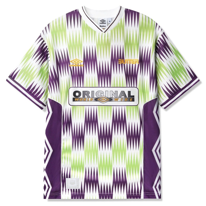 Butter Goods x Umbro Optical Jersey Grape/Volt L