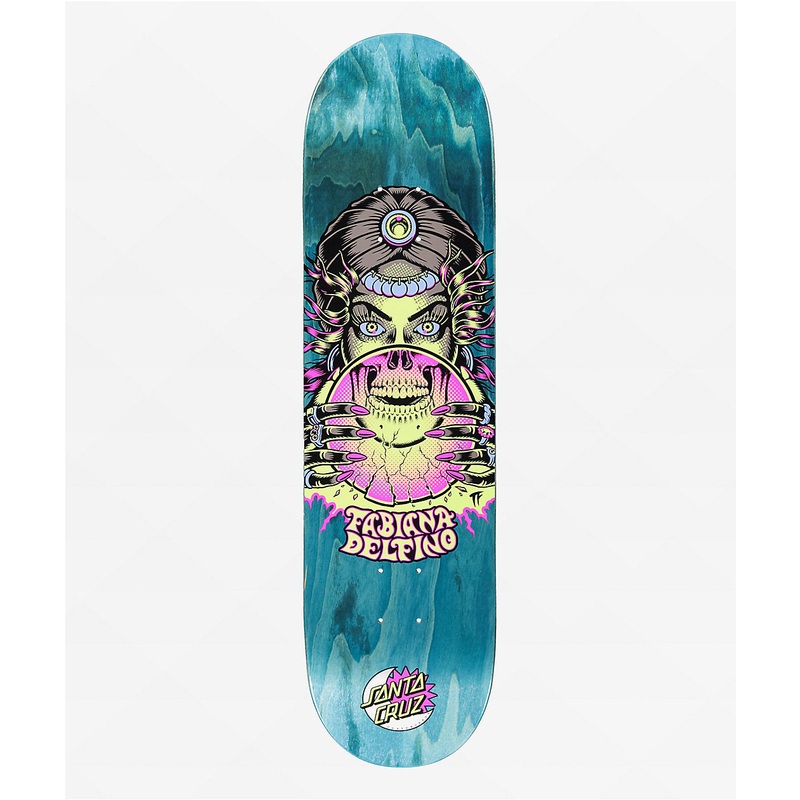 Delfino Fortune Teller Glow VX Deck Skateboard Deck 8.25in x 31.60in Santa Cruz