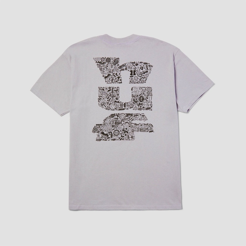 Huf Set Megablast T-Shirt Dust Purple Small
