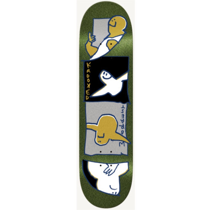 Krooked Worrest Gold Burd Skateboard Deck 8.3″ 8.3″