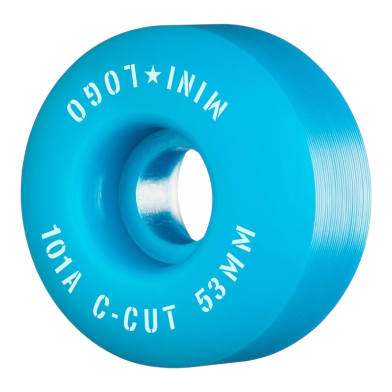 Mini Logo Skateboard Wheels C-cut “2” 53mm 101A Blue 53mm