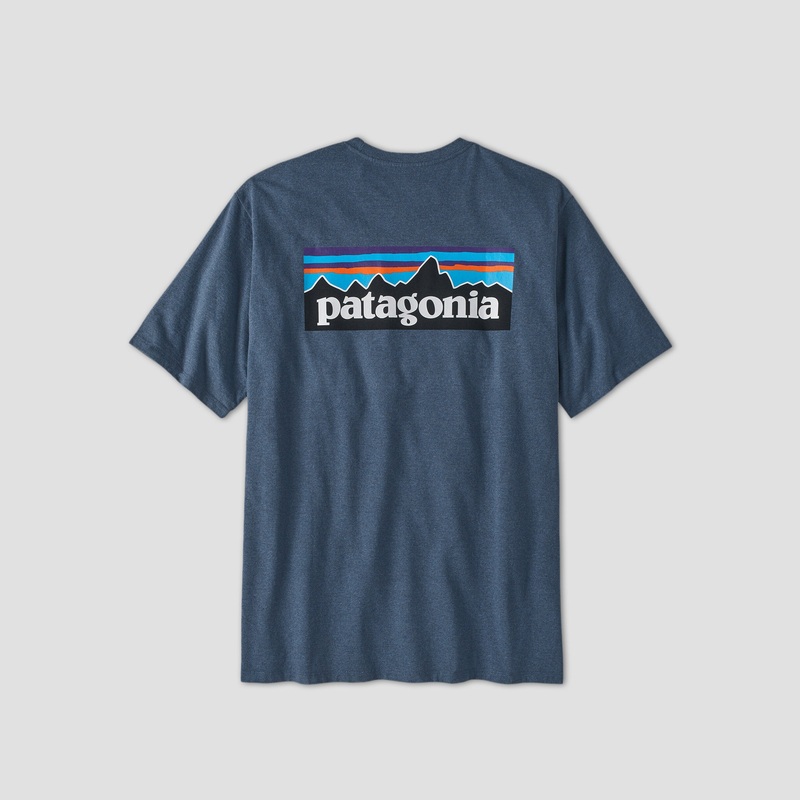 Patagonia P-6 Logo Responsibili-Tee T-Shirt Utility Blue Small