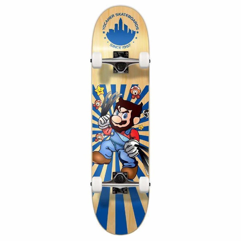 Punked Graphic Complete Skateboard – Retro Series – Snikt Complete