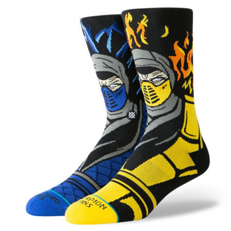 Stance Sub Zero Vs Scorpion Socks Black Large