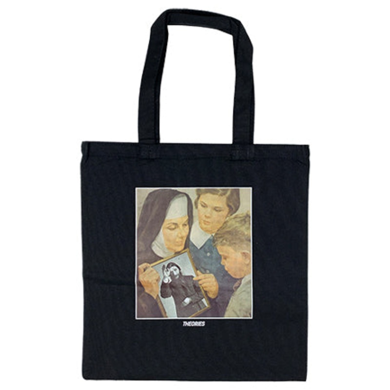Theories Sunday School Tote Bag Black 15″ x 15″