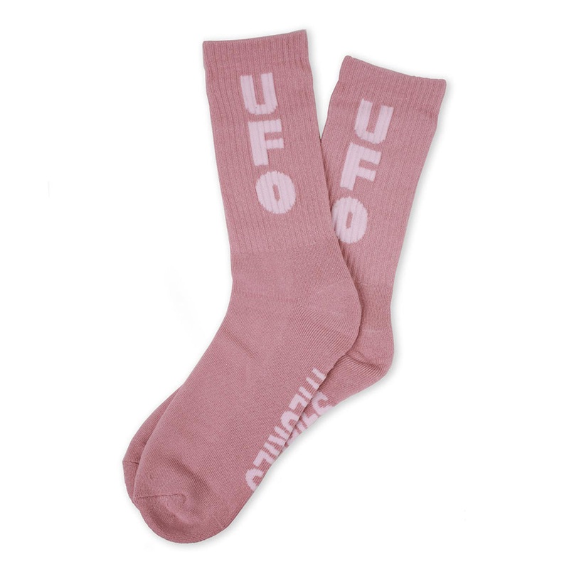 Theories UFO Crew Socks Coral One Size Fits All