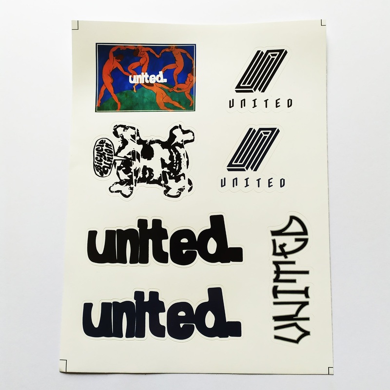 United Bike Co. X Bicycle Union BMX “Coastin” Sticker Sheet – 7 Stickers