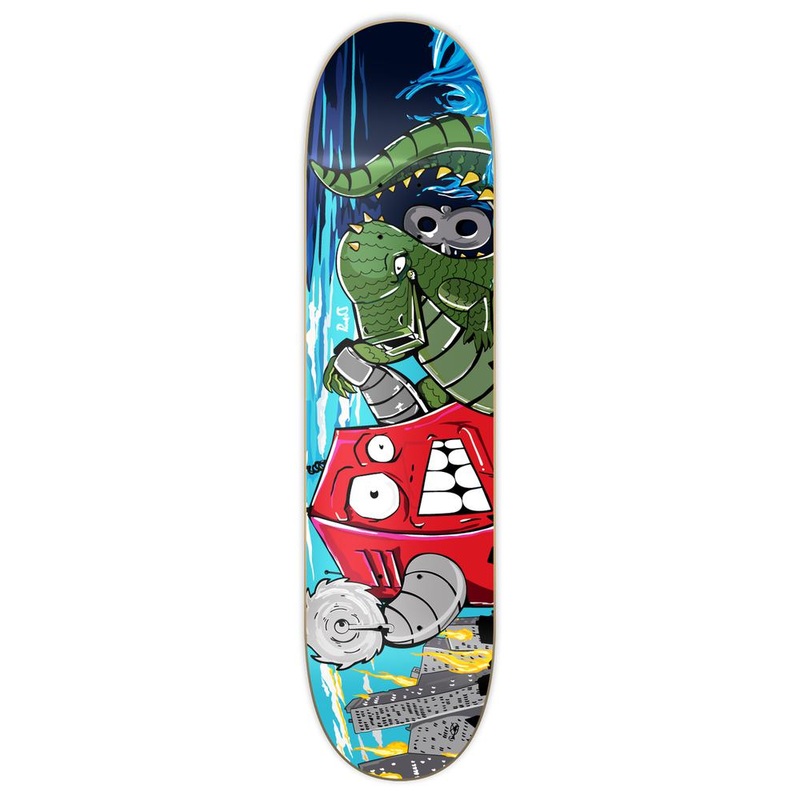 Yocaher Graphic Skateboard Deck – Robot 7.5″