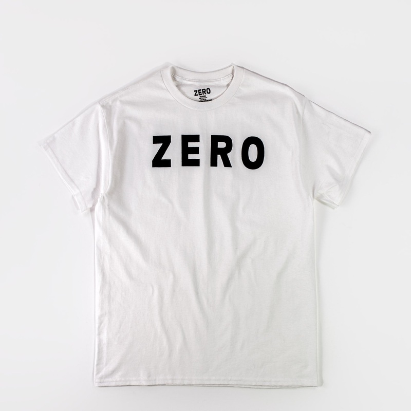 Zero Army T-shirt – White/Black S