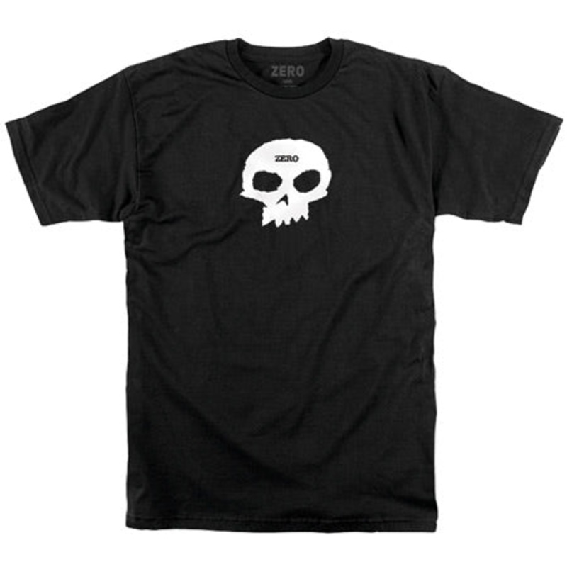 Zero Single Skull T Shirt Black Medium