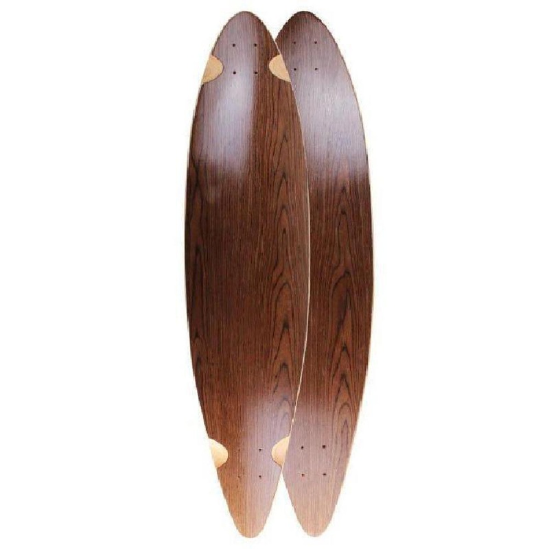 Blank Pintail Dark Walnut 40″ Longboard Deck Deck