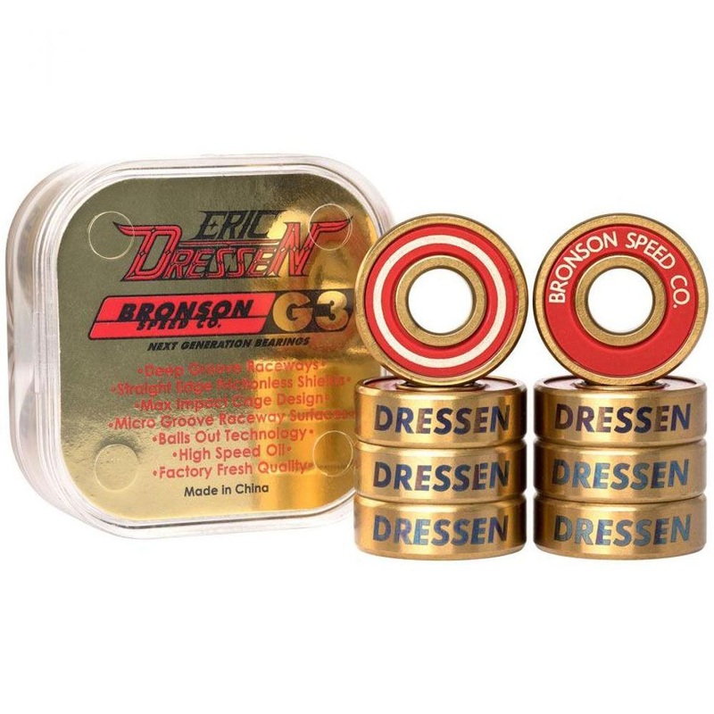Bronson G3 Eric Dressen Skateboard Longboard Bearings