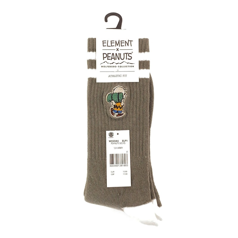 Element Peanuts Socks – Army