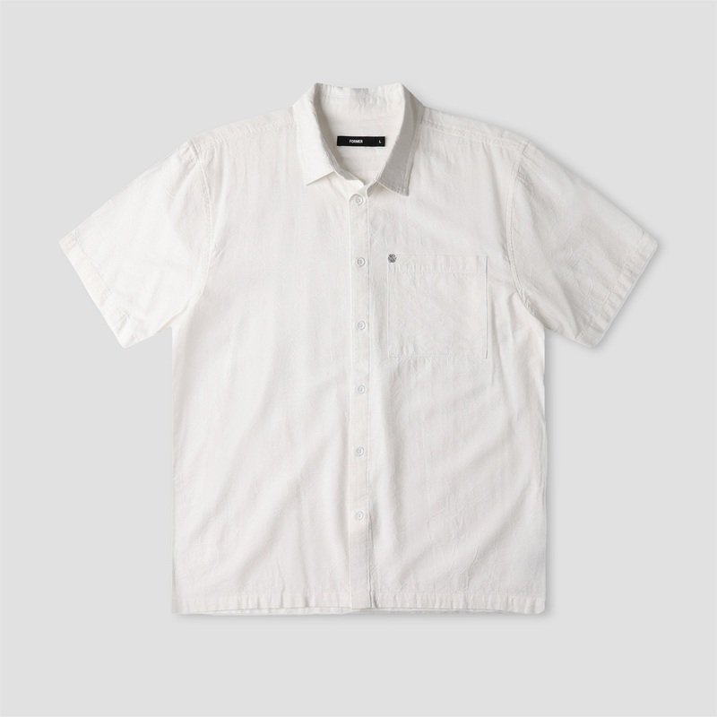 Former Vivian Vine Shortsleeve Shirt White Medium
