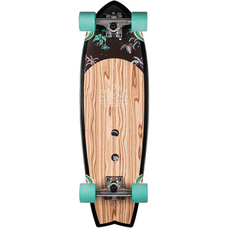 Globe Sun City Olivewood/Neon Jungle 30″ Cruiser Longboard Complete