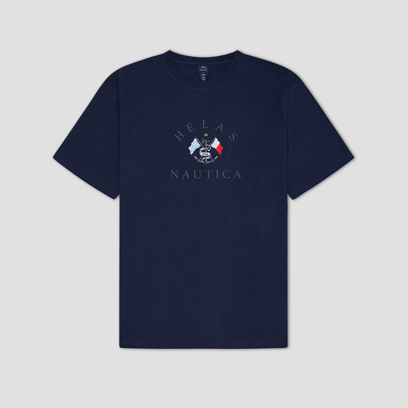 Helas x Nautica T-Shirt Navy Small