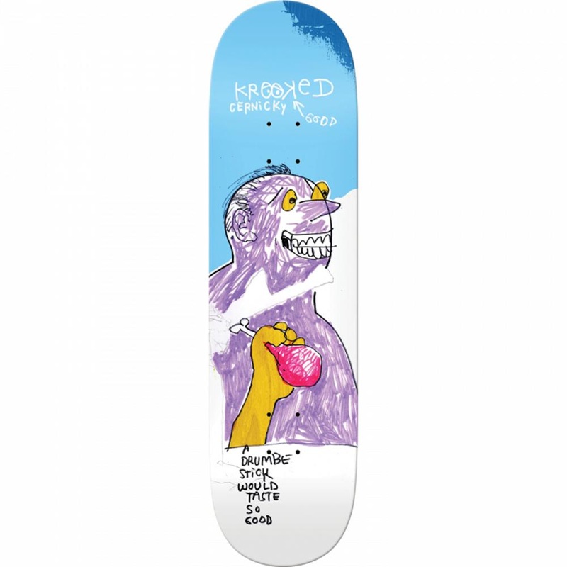 Krooked Cernicky Drumbe Stick 8.25″ Skateboard Deck