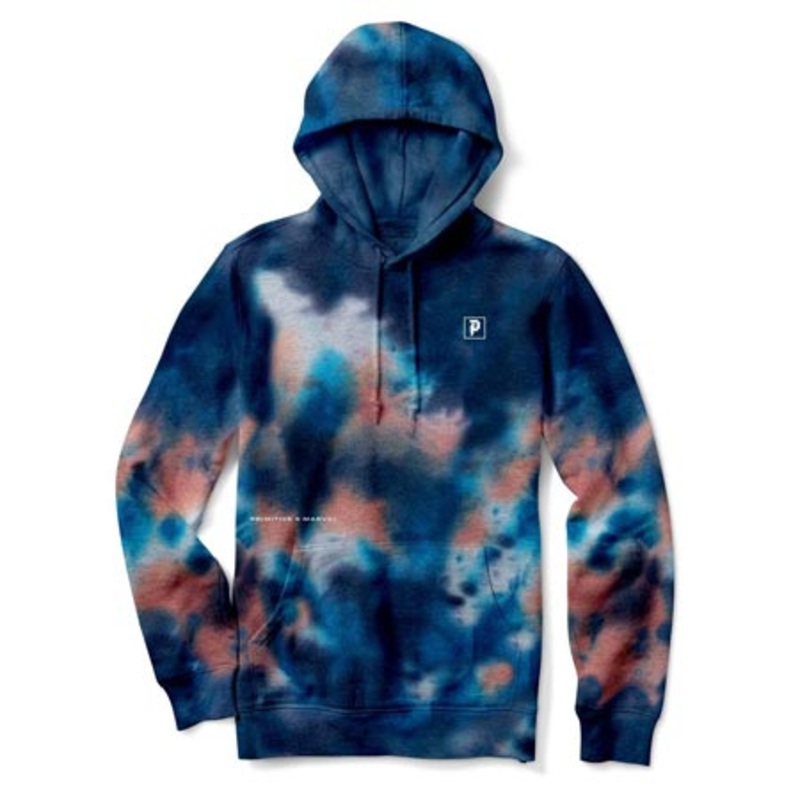 Primitive Skateboarding Primitive x Marvel Venom Washed Pullover Hooded Sweatshirt Blue Large
