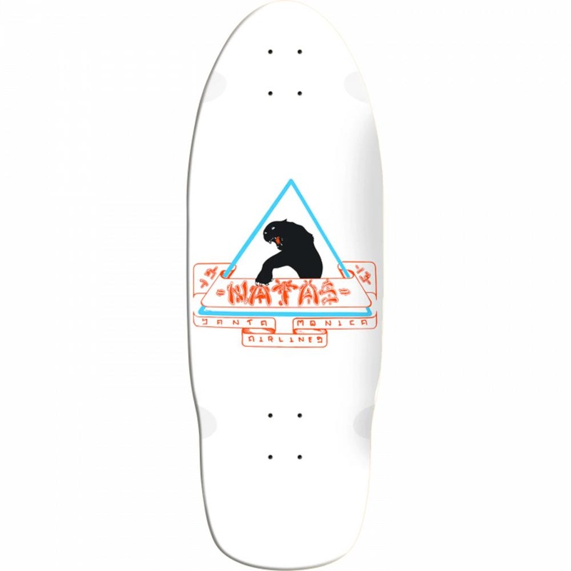 Santa Monica Airlines Natas 10″ White Skateboard Deck