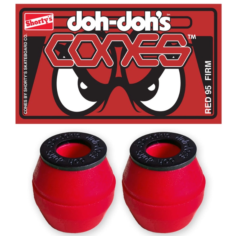 SHORTY’S BUSHINGS DOH DOH’S CONES RED 95A FIRM