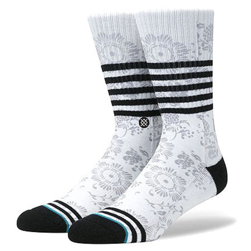 Stance Briar Crew Socks White Large