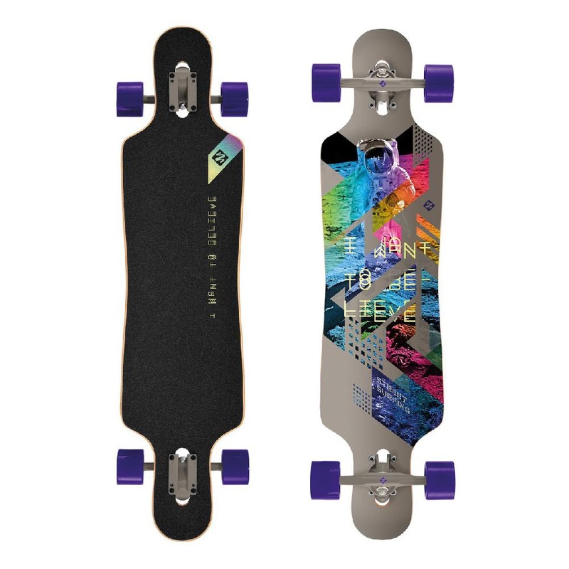 Street Surfing – I Want to Believe – 39″ Drop Through Longboard Complete