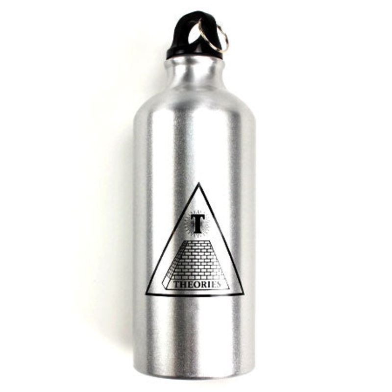 Theories Theoramid 20oz Aluminum Water Bottle Gun Metal 20oz