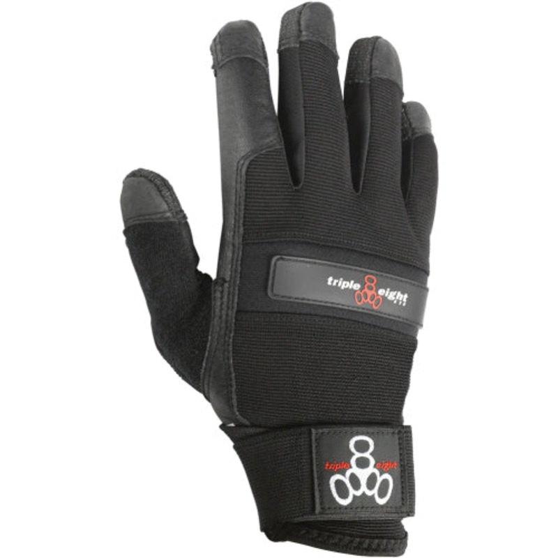 Triple Eight Downhill Longboard Skate Gloves – Black S/M