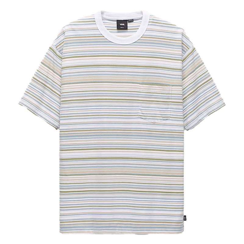 Vans Braden Stripe Knit T Shirt White Small