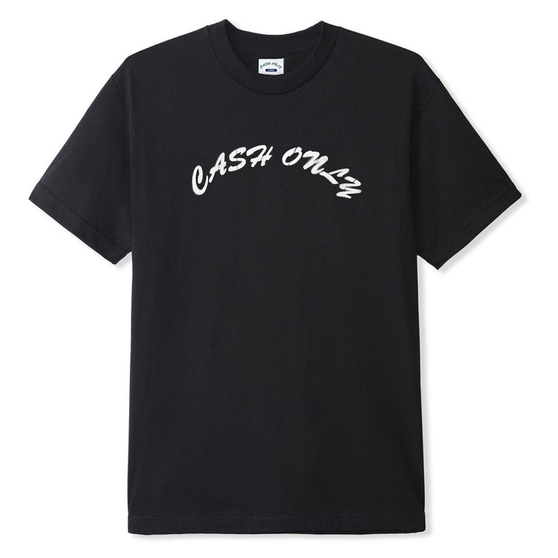 Cash Only Stencil Logo T Shirt Black Medium