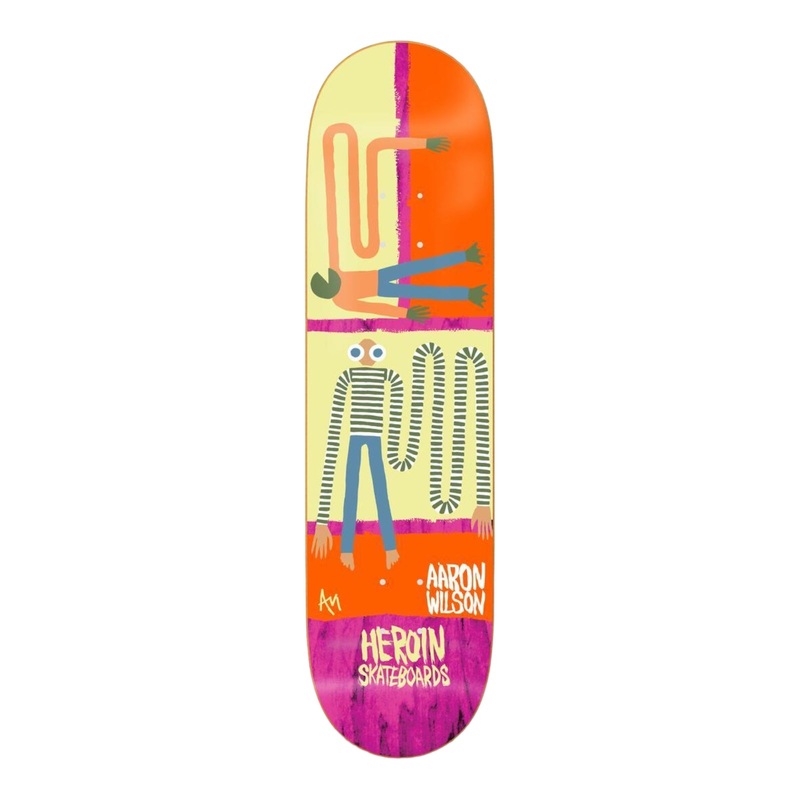 Heroin Skateboards Aaron Wilson Papillon Deck 8.25 8.25