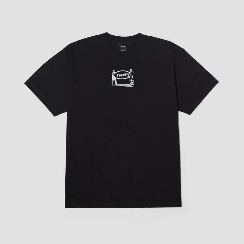 HUF Relocation Shortsleeve T-Shirt Black Small