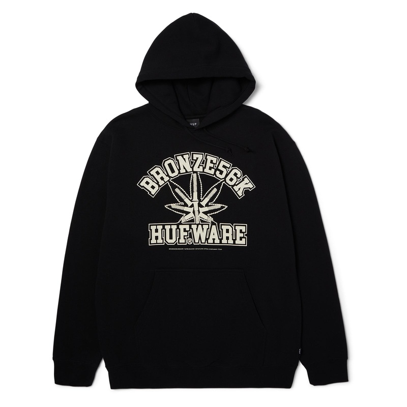 Huf x Bronze Plantware Pullover Hoodie Black LG