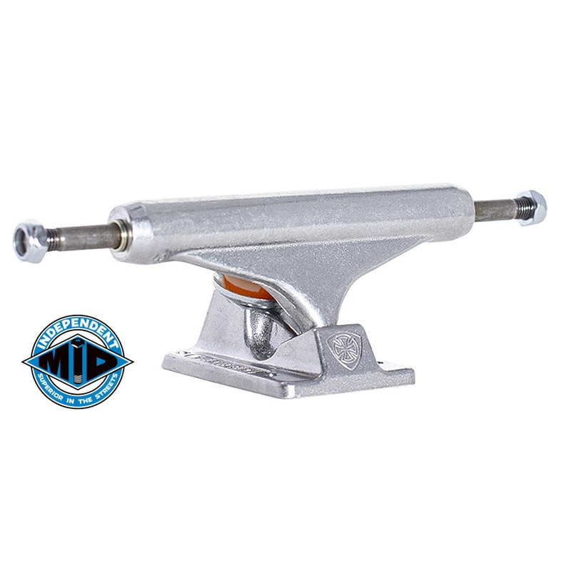 INDEPENDENT POLISHED MID SKATEBOARD TRUCKS 129mm (7.6″)