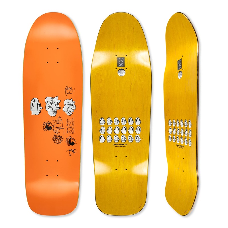Polar Skate Co. Brady Mia (Orange) Deck (DANE 1) 9.75″ 9.75 (DANE 1)
