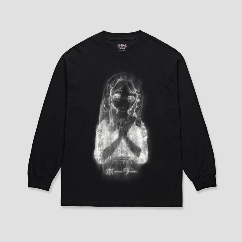 Polar Skate Co Longsleeve T-Shirt Saint Kawaii Black Small