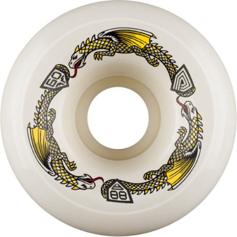 Powell Peralta Dragon Formula Wheels White 60MM 88A 60mm