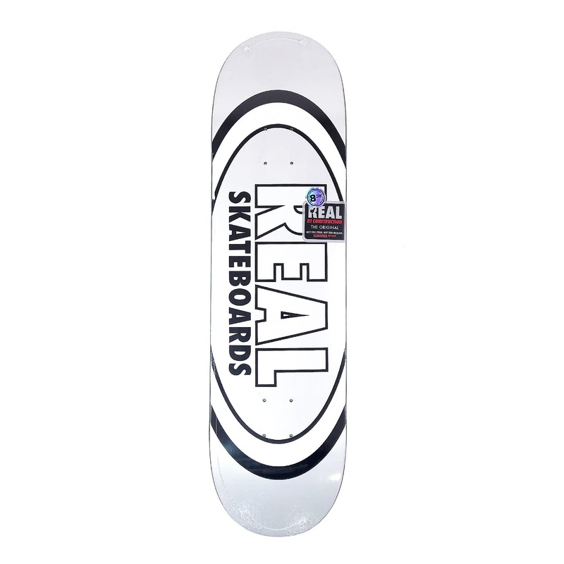 Real – 8.38″ – Team Classic Oval Deck – White