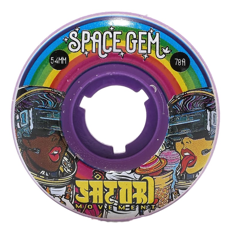 Satori Space Gem 78a Cruiser Wheels Purple 54mm