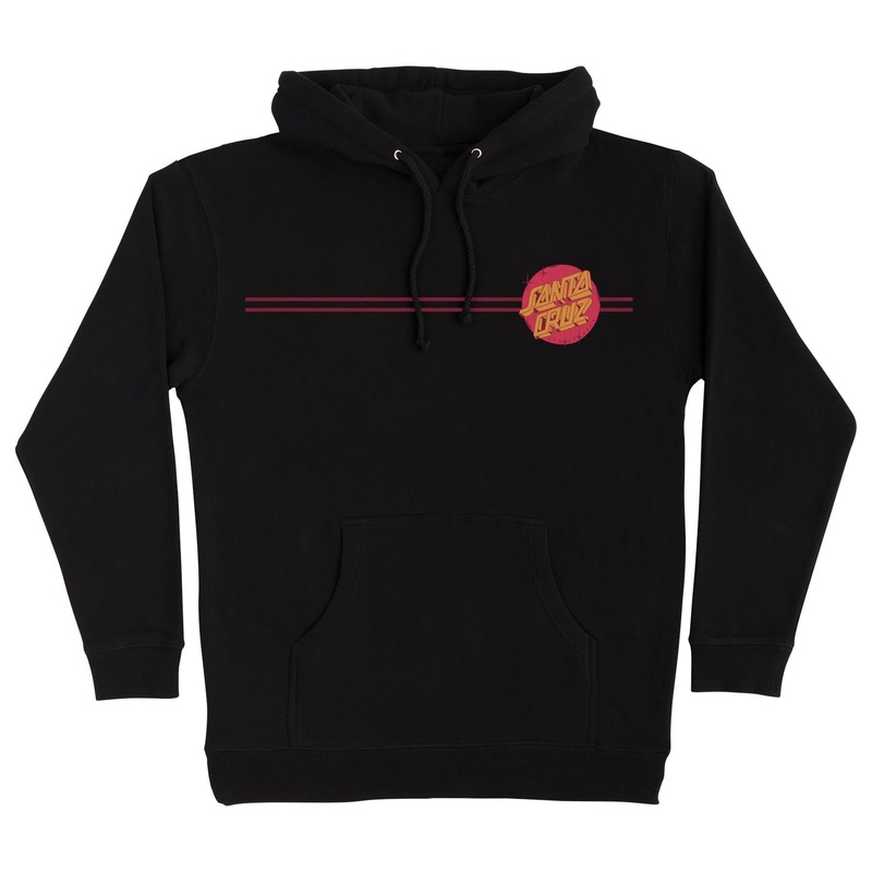 Scrawl Brick Dot Mens Santa Cruz Hoodie Maroon S